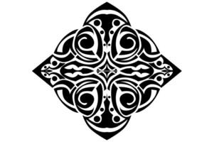 Frame Border decorative ornament design with a black swirl theme vector