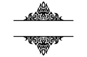 Frame or border decorative ornament design with a fire theme vector