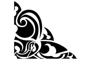Frame Border decorative ornament design with a black swirl theme vector