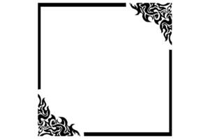 Frame or border decorative ornament design with a fire theme vector