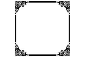 Frame or border decorative ornament design with a fire theme vector