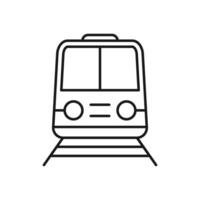 train icon, illustration front view design template vector