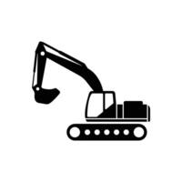 Excavator icon. Trendy flat Excavator icon on white background from Construction collection, illustration can be use for web and mobile vector
