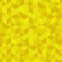 Yellow seamless triangle pattern. Bright geometric polygon print. Endless mosaic tile vibrant texture vector