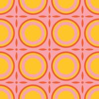 seamless geometric ornamental pattern. Tile mosaic vibrant texture Decorative bright colorful background. repeatable symmetry print vector