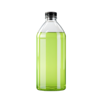 Plastic bottle with cap on transparent background png