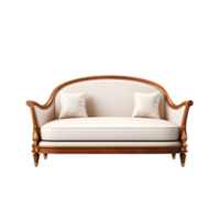 Sofa on a light on transparent background png