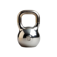 Black kettlebell on transparent background png