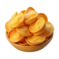Heap of Potato Chips 3d Concept png