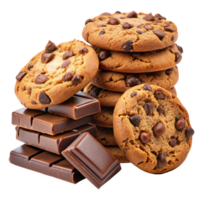 Heap of Cookies and Chocolate Realistic Element png