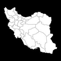 Iran map with administrative divisions. illustration. vector