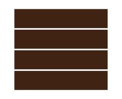 Rectangle Geometric Shape Collection Symbol Brown Element Graphic Design Illustration vector