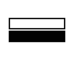 Rectangle Outline And Shape Black Symbol Element Graphic Design Illustration vector