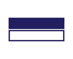 Rectangle Shape And Outline Blue Symbol Element Graphic Design Illustration vector