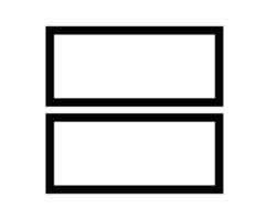 Rectangle Geometric Shapes Outline Stroke Symbol Element Graphic Design Illustration vector