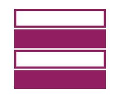 Rectangle Geometric Shape And Outline Collection Purple Symbol Element Graphic Design Illustration vector