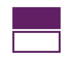 Rectangle Geometric Outline And Rectangle Shape Purple Symbol Illustration vector
