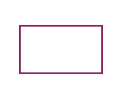 Rectangle Shape Outline Stroke Purple Symbol Illustration