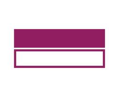 Rectangle Shape And Outline Purple Symbol Element Graphic Design Illustration vector