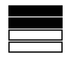 Rectangle Shape And Outline Black Collection Symbol Element Graphic Design Illustration vector