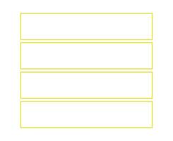 Rectangle Geometric Shape Stroke Collection Yellow Symbol Element Graphic Design Illustration vector