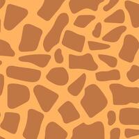 seamless pattern in the form of coloring giraffe skin, background with orange brown abstract spots vector