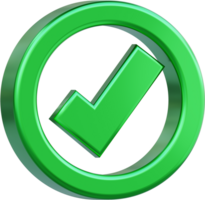 A green check mark. The check mark is a symbol of approval or satisfaction. png