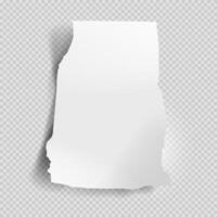 Realistic torn paper sheet. Ripped sheet of paper. Scrapbook edge, notebook tear or blank page. vector
