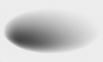Realistic shadow with soft edges. shadow effect. Transparent oval shadow. vector