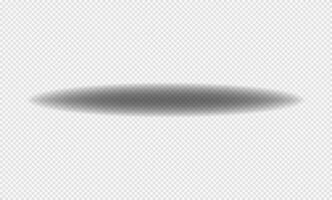 Realistic shadow with soft edges. shadow effect. Transparent oval shadow. vector