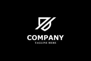 shild split in two modern minimal logo vector
