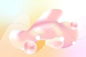 Fluid holographic background with 3d liquid splash rainbow pastel color spill bubble, gradient colorful amorphous shapes Pearlescent Design Abstract. Modern wallpaper design for poster, banner, flyer vector