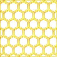 Hexagon pattern isolated on white background vector