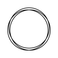 Circle frame template isolated on white background vector