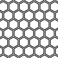Hexagon pattern isolated on white background vector
