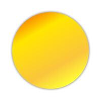 Circle luxury gold frame template isolated on white background vector