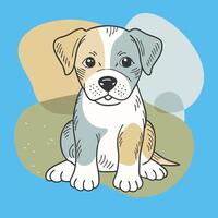 Artwork of Puppy vector