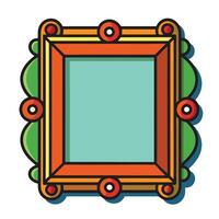 Artistic frame design vector