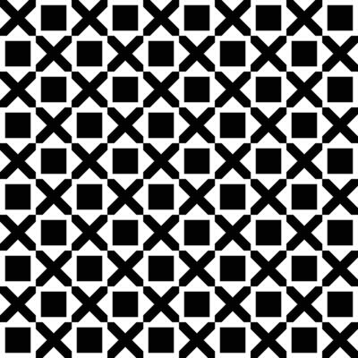 Retro black and white geometric pattern background, abstract circle, triangle and square lines art. Trendy bauhaus pattern backgrounds op-art set