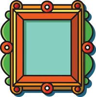 Artistic frame design vector