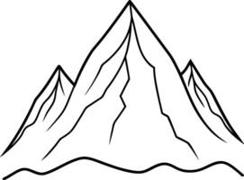 Artwork of mountain vector