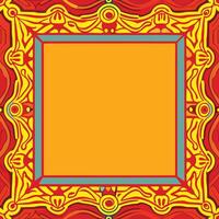 Artistic frame design vector