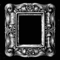 Artistic frame design vector