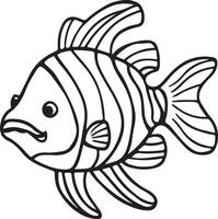 Artwork of Zebrafish vector