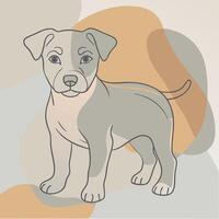 Artwork of Puppy vector