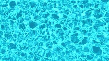 Loop animation of water in a pool with caustics, top view in summer video