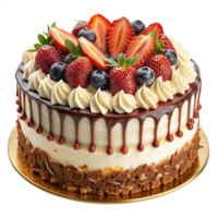 Delicious cake isolated on a transparent background png