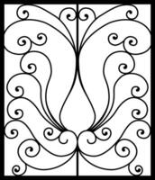 frame design with ornamental window decoration in arabesques vector