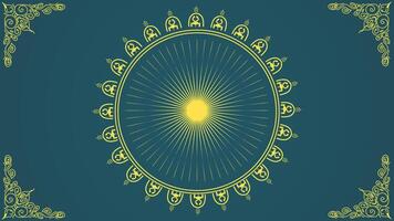 Vintage background with round frame and sunburst. illustration. vector