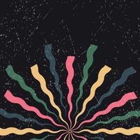 Spiral Wavy Retro Background. Vintage Background. vector